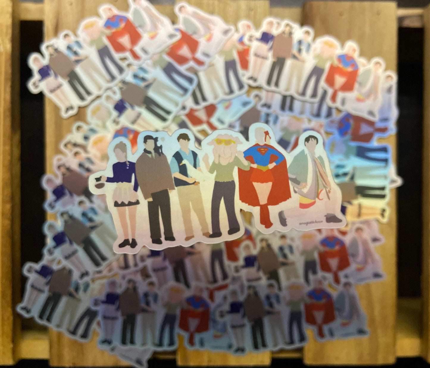 FRIENDS, Friends TV, Rachel, Monica, Chandler, Joey, Ross, Chandler, Lobster, Stationery, Cute Stickers, TV Show Stickers, tv, drama, disney