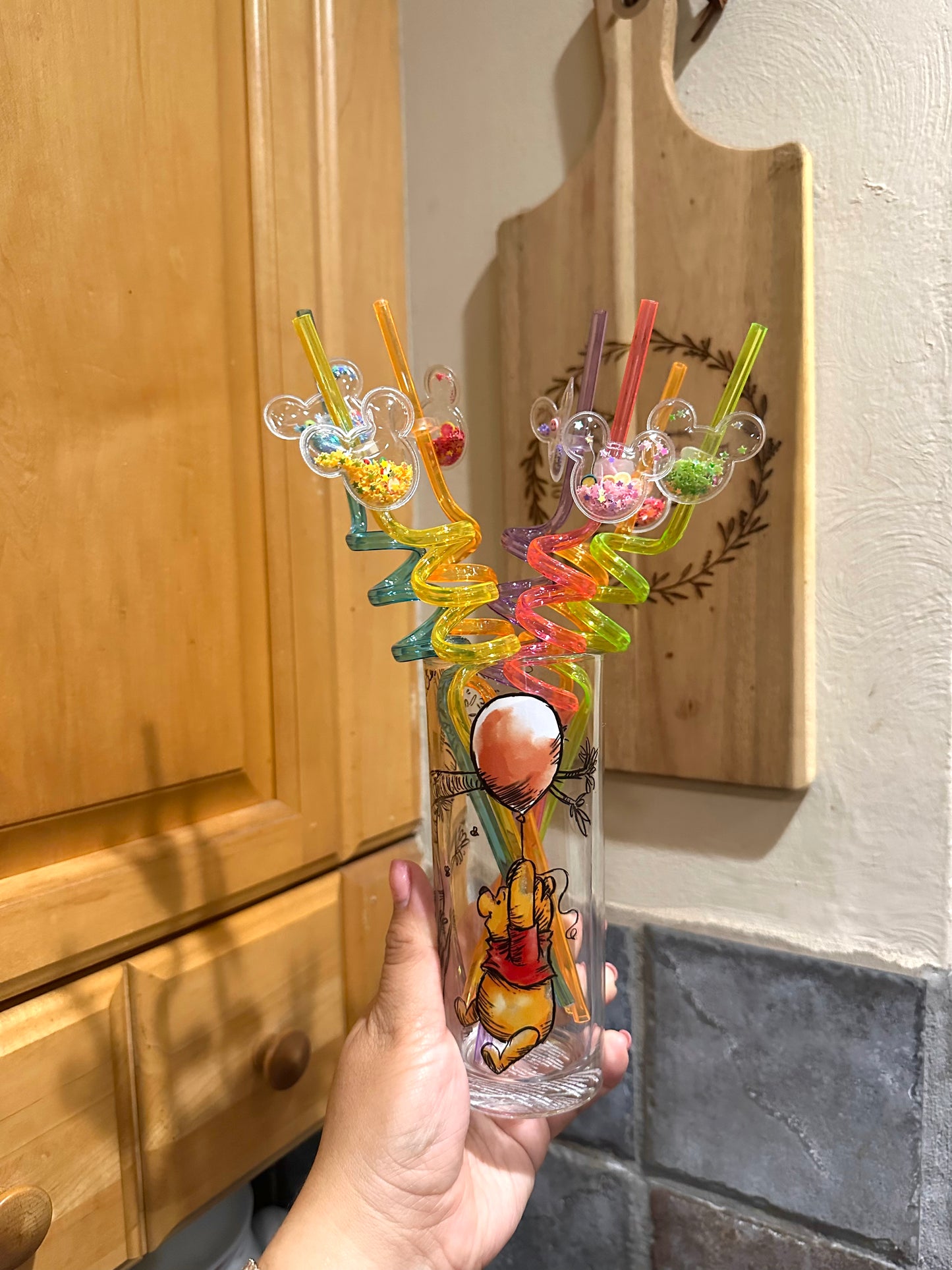 MM Glitter Plastic Straw