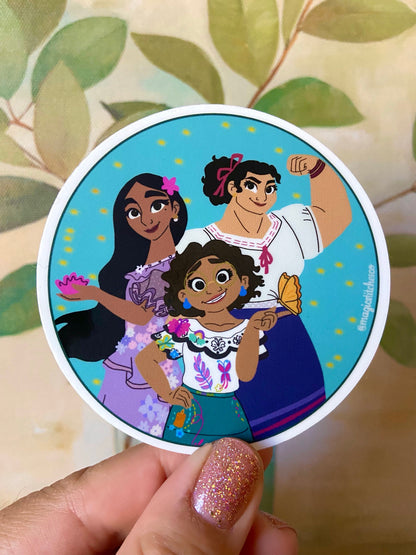 Encanto, Madrigal Sisters, Mirabel, Isabel, Luisa, Disney Stickers, Sticker, Stationery, Disneyland, Disney Movies, Dos Oruguitas