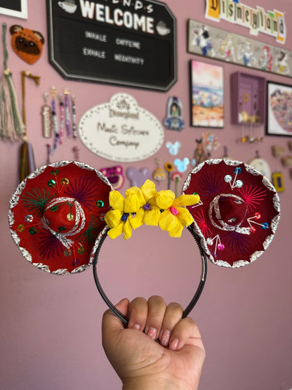 Sombrerito Ears Maroon