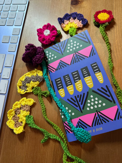 Crochet Floral Bookmarks