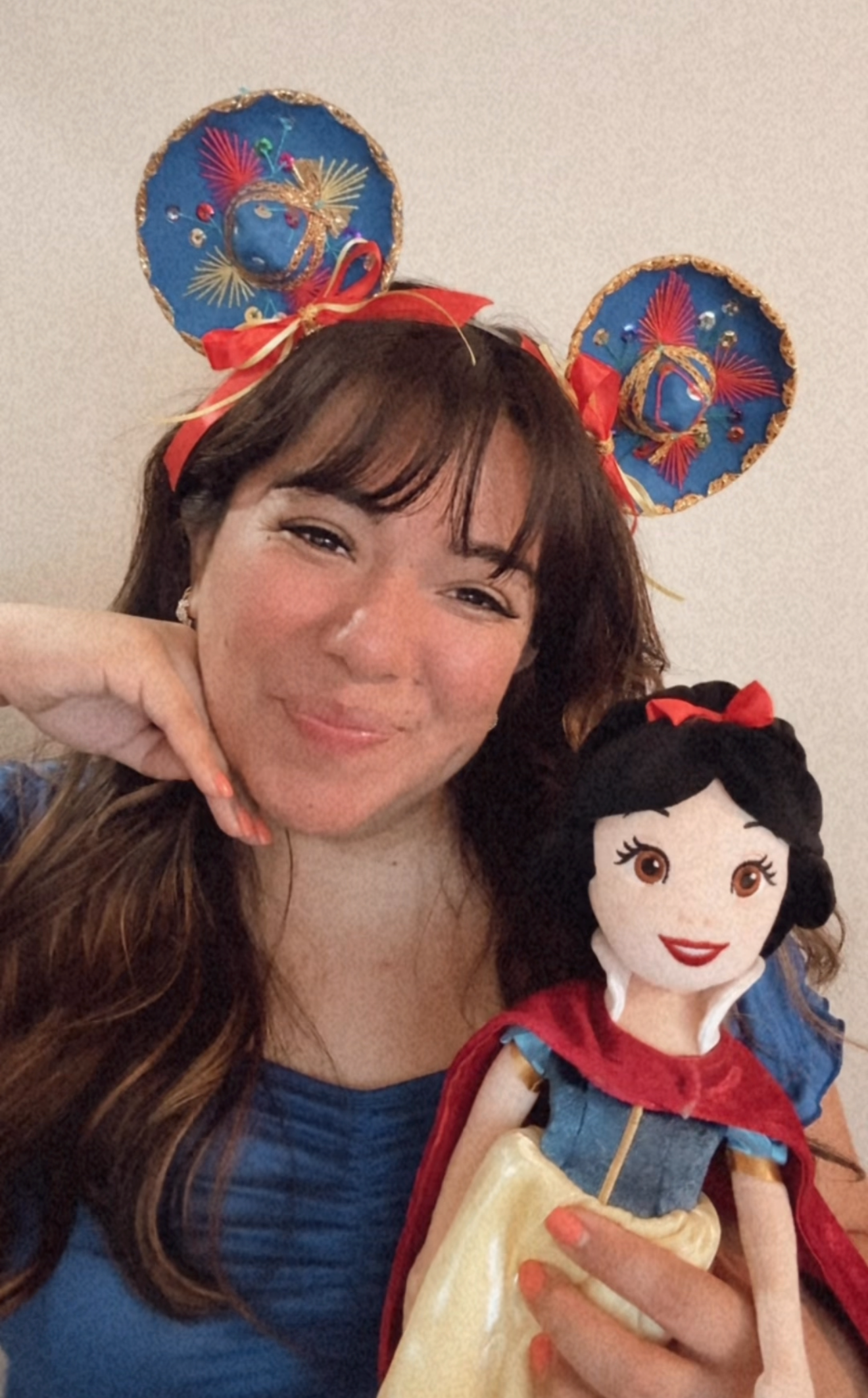 Sombrerito Ears Blue w Bows